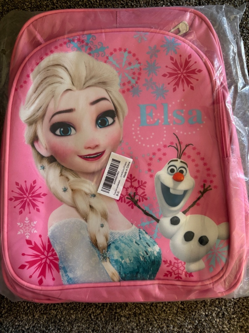Disney Elsa & Olaf Kids Backpack - Pink